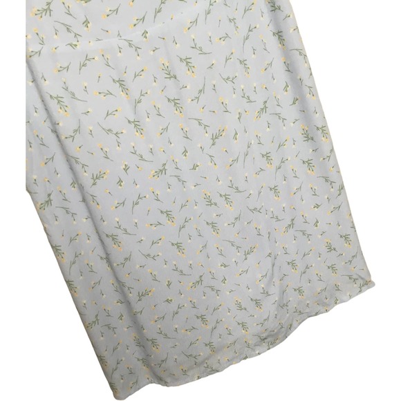 New Sophie Rue Floral Spaghetti Strap Smocked Lined Mini Dress Blue M - Picture 3 of 11